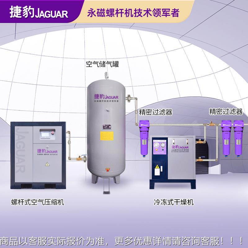 捷0豹空压7.5kw 1匹空机压机一套7.ES10千瓦空5气压缩机变频螺杆