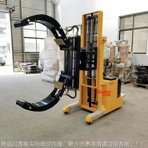 houa钢r站驾式全电动油桶车YL800横向转倒料翻制旋XBT转搬运抱桶l
