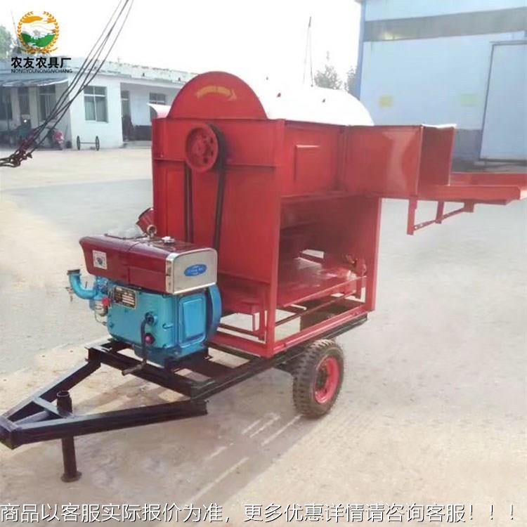 河南南阳打机油机带麦水稻小脱麦YOC粒机双风机脱柴粒打麦机