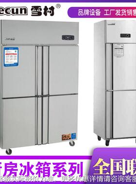 用2门4门6门冰箱 804240L大容冷藏量双冷冻厨房柜 温铜管冰商箱