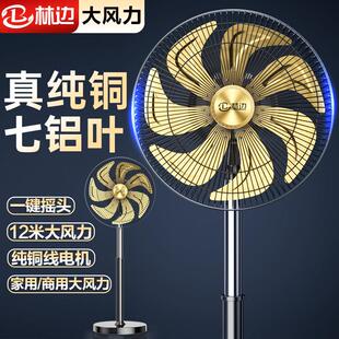 林边落地扇家用静音大风力工厂强力电风扇大功率立式摇头工业风扇