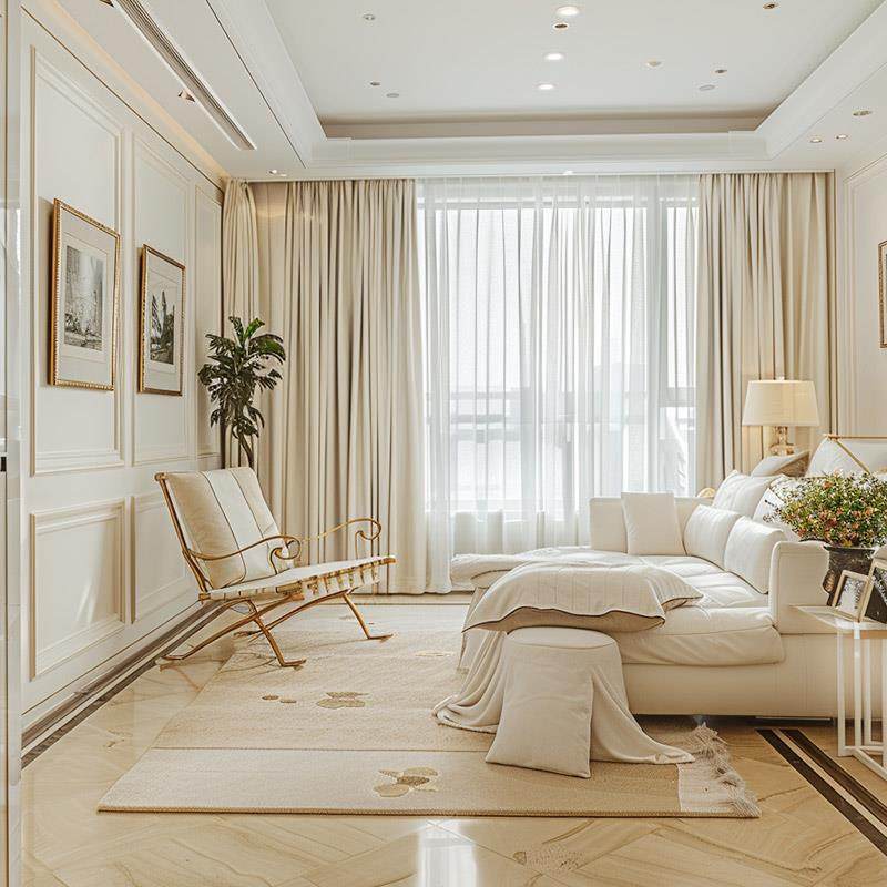 雪尼尔窗帘轻奢现代简约卧室高级感绍兴柯桥定制厂家直销2024新款