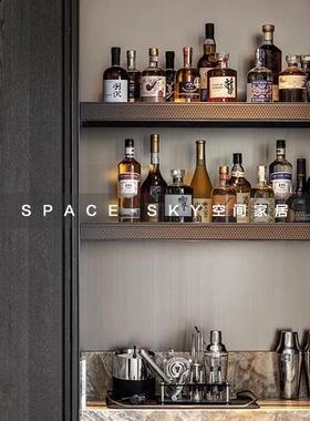 现代样板间酒柜仿真红酒威士忌售楼处水吧台假酒展厅装饰酒摆件