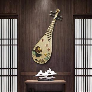 复古挂件挂画家居装 中国风琵琶浮雕壁饰中式 饰品玄关背景墙饰