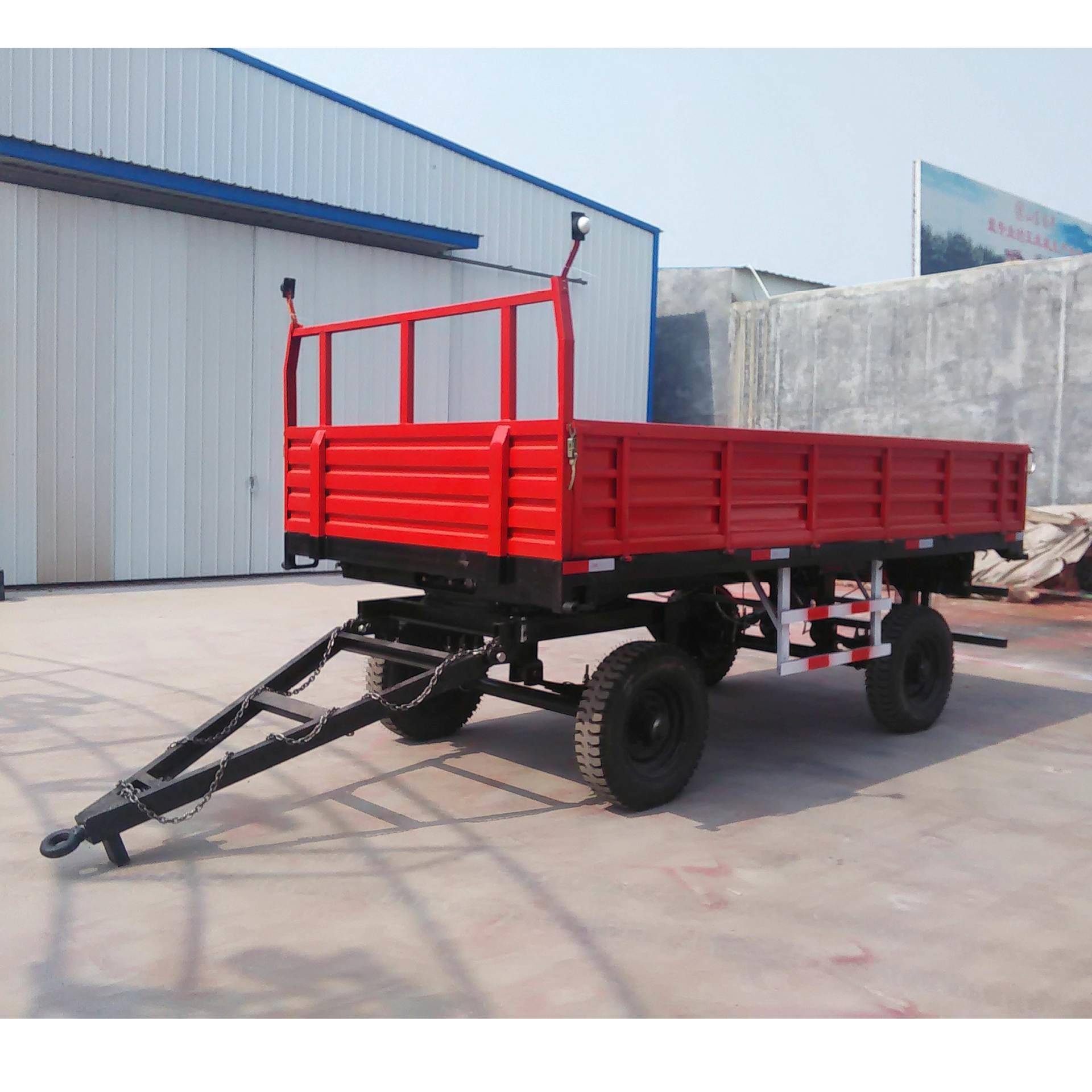 单轴两轮拖车斗载重2吨3吨5吨6吨拖车斗手扶拖拉机后悬挂拖斗