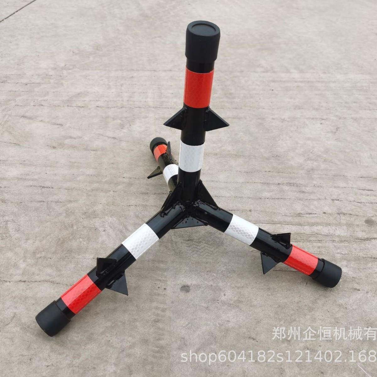 防暴三角锥学校单位门口实心加重防冲撞阻车器反光路障