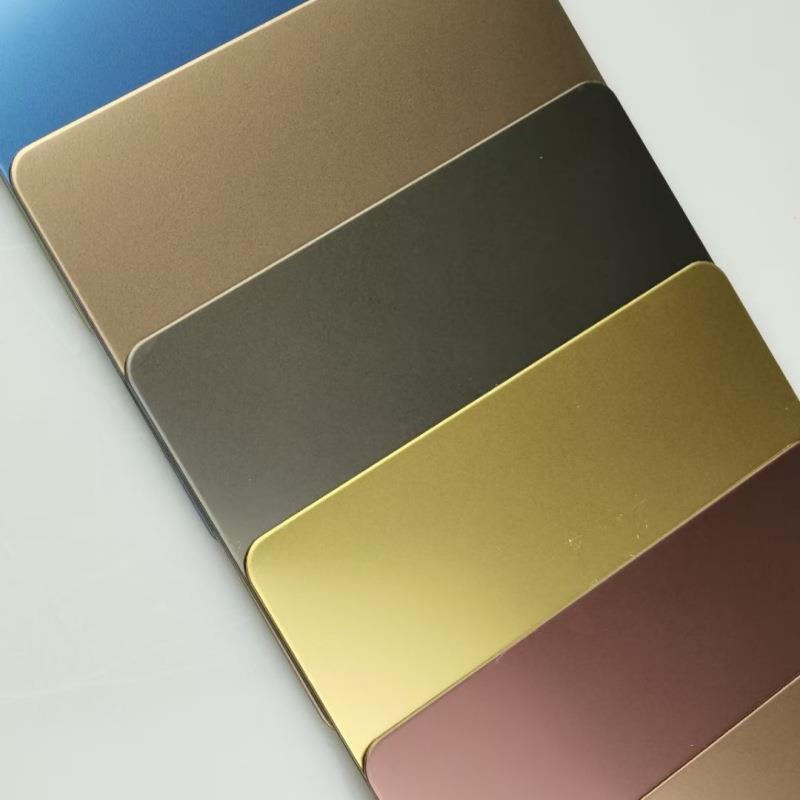 佛山不锈钢板201304喷砂磨砂黑色古铜色香槟金茶色玫瑰金装饰板