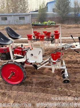 自走红式蔬菜移栽辣机行4行移苗机2椒茄ATZ子西柿花卉药材移栽机