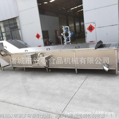 全自动蔬菜漂烫蒸煮机价格 角豆菠菜油菜玉水米青杀蒸煮VZI漂烫流