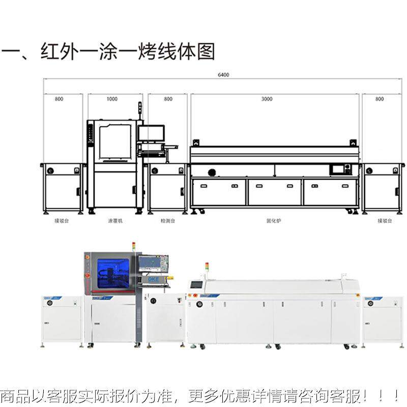 JC40 UV检测台SMT涂覆点生产线，胶产线及非生标生产5线周RUR边设