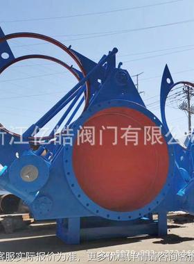 盲板气阀F43X手动气气动动煤电厂烟气扇形85667推杆眼镜阀封闭电