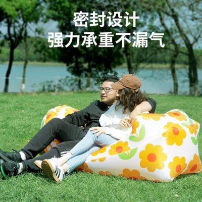 充气沙发户外露营懒人空气床单人便携式野营音乐节充气床垫野餐郊