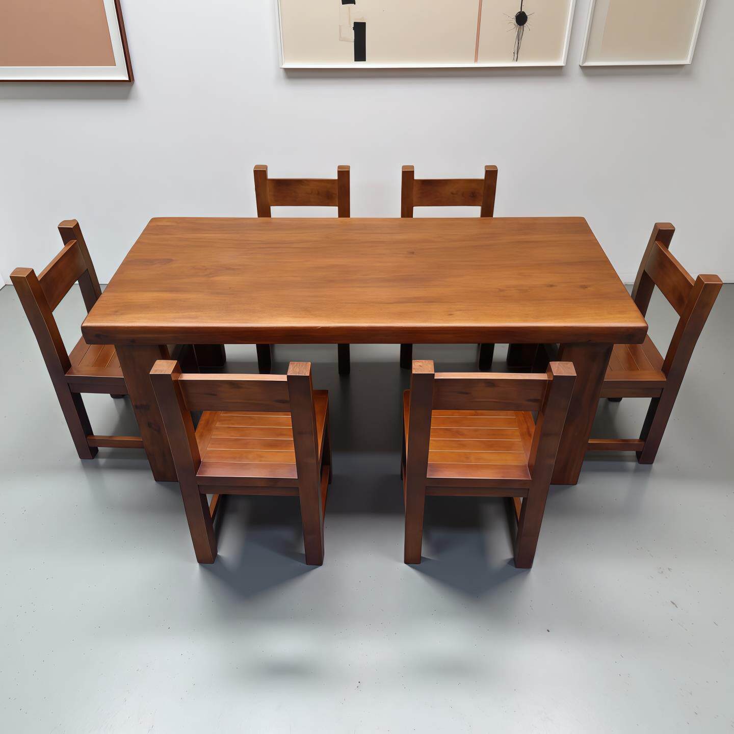老船木餐桌户外现代长方形饭桌家用中式实木家俱小户型茶桌椅组合