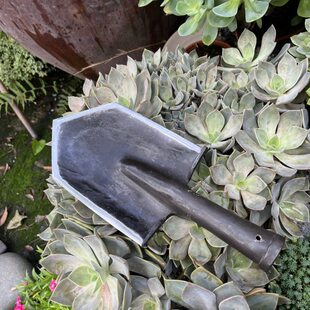 手工锻打工兵铲户外开路铲尖铲多功能工兵铲驴友户外野营铲子斧铲