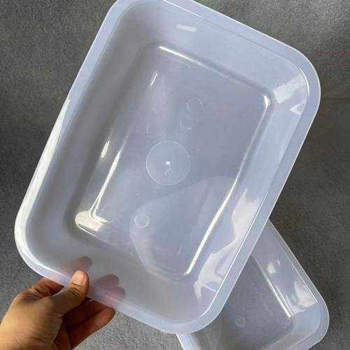 20个长方形塑料白色方盆方篮子沥水篮海鲜篮早餐快餐置物保鲜盆冷