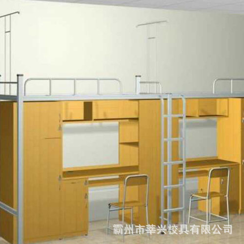 上下铺学生床 员工高低床 办公一体组合公寓铁床 员工宿舍公寓床