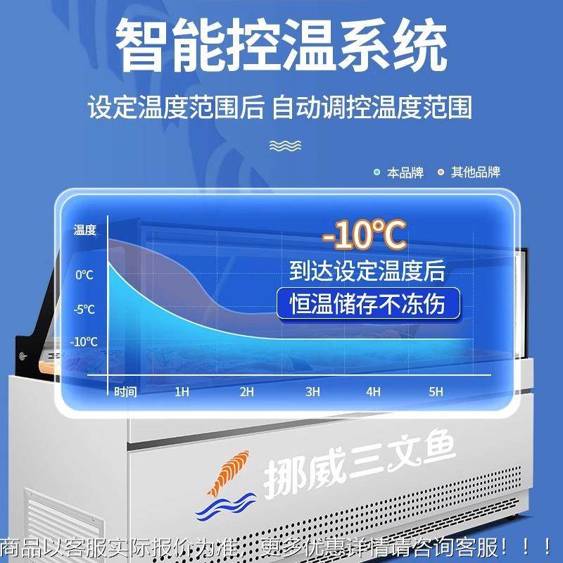 三海文726鱼风冷展示柜商用大容量鲜生鱼片刺身保鲜生柜金枪鱼鲜,商业/办公家具,冷藏展示柜,淘宝优惠券,粉丝福利购,淘宝优惠卷