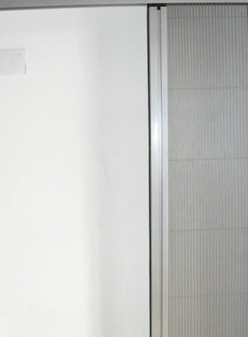 单拉无轨b链条折叠纱门 落地窗防蚊门 防水纱U灰色风琴纱网门