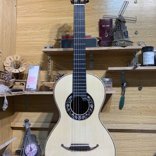 5a德云+破布木实木浪漫吉他 37.5寸全单古典吉他乌木指板