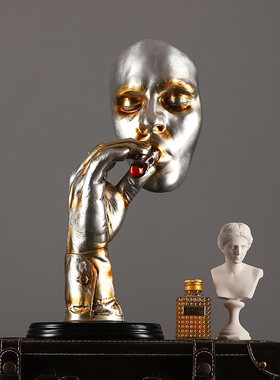 烟者创意摆件装饰品客厅复古抽象桌面酒架电视柜酒吧摆设工艺品