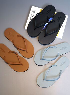 人字拖男士夏季防滑凉拖鞋男士夹脚潮流简约O耐磨外穿沙滩鞋拖鞋