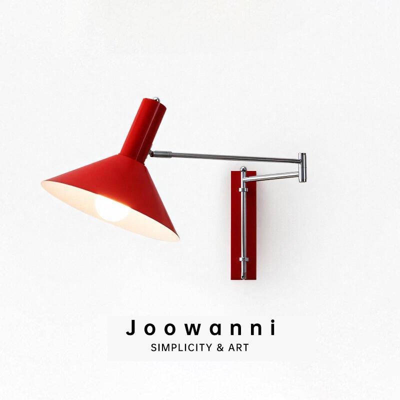 卧室床头灯壁灯摇臂复古包豪斯免布线伸缩折叠阅读书房灯墙壁灯,家装灯饰光源,壁灯,淘宝优惠券,粉丝福利购,淘宝优惠卷