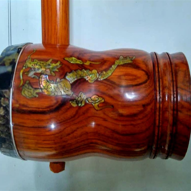 广东粤剧粤曲珍贵的微凹黄檀高胡小叶红酸枝整筒特藏级高胡