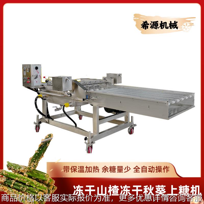 冻干山楂裹糖机 冰糖葫芦上糖浆设备 冻干草莓酸奶上糖机