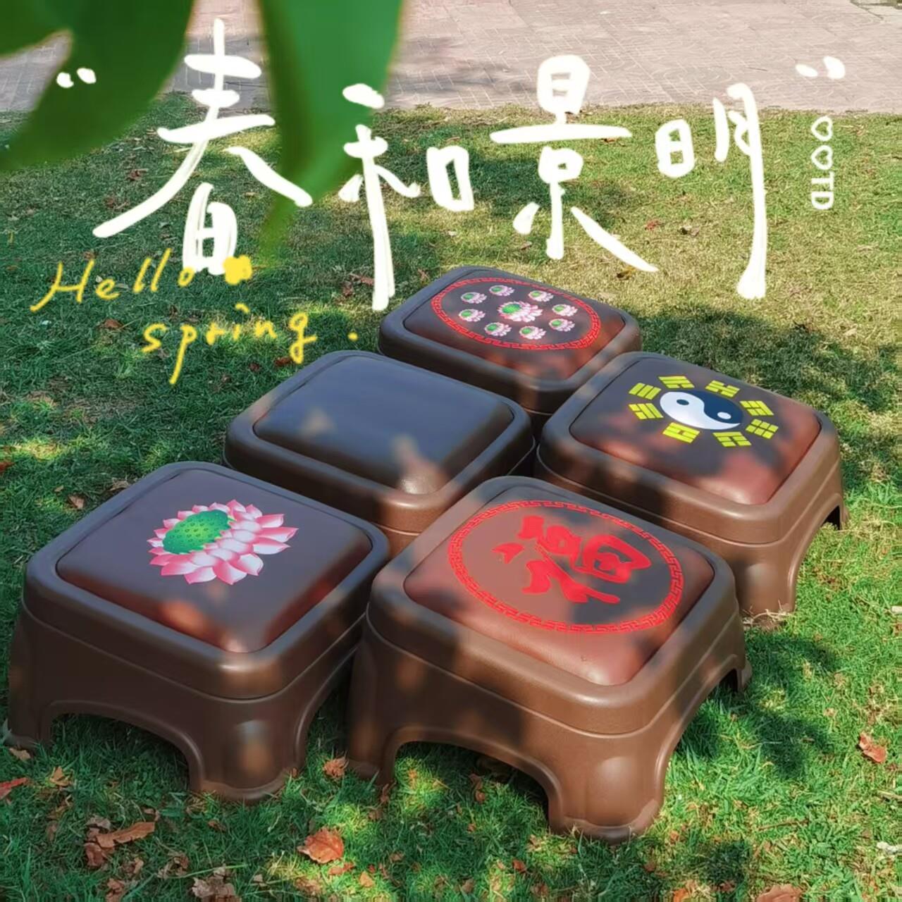 跪拜凳拜佛凳皮革佛椅寺庙道观拜老爷跪垫可收纳家用磕头莲花蒲团