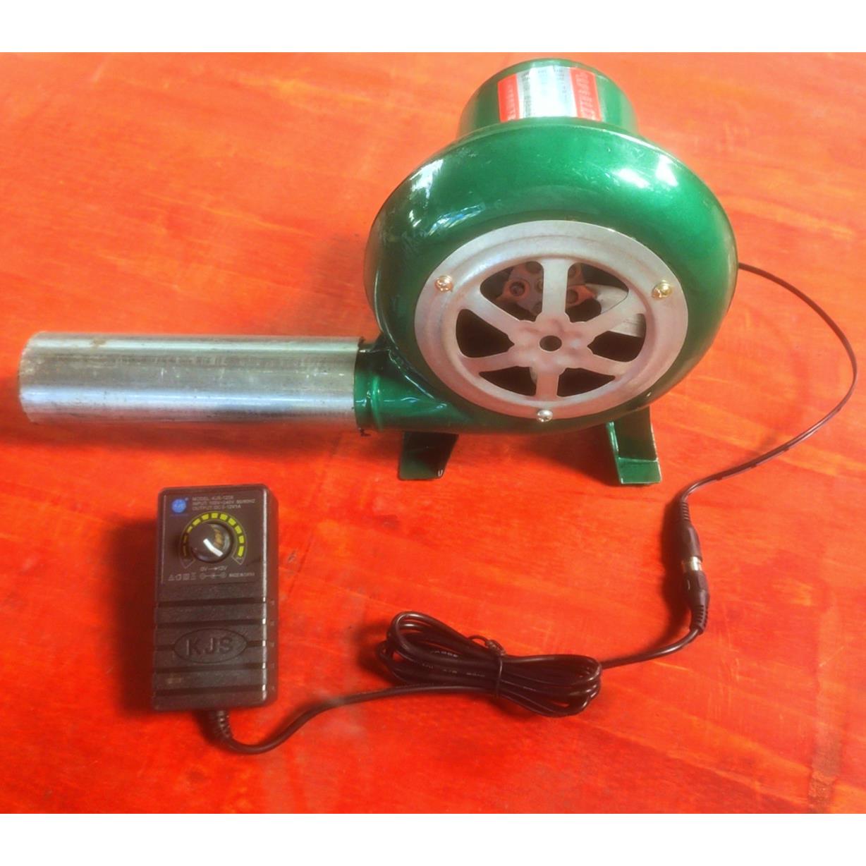 新款纯铜大功率鼓风机无烟柴火炉子专用家用电动吹风机220V转12V