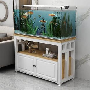 鱼缸柜小型鱼缸柜水族箱收纳柜储物底座带门鱼缸架子置物架