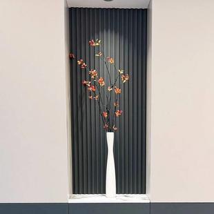 秋叶高款细高花瓶细长客厅乔迁入宅装饰花器电视柜壁龛玄关柜摆件