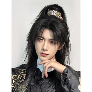 古风假发男中长发男生少年感高马尾全头套男士汉服仙侠古装假发套