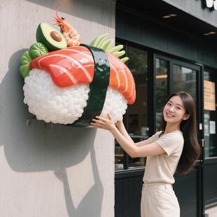 户外彷真寿司落地雕塑店面餐厅商场创意装饰卡通人物玻璃钢大摆件