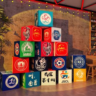 江苏超联足球比赛场十三太保语录标语贴纸网红打卡拍照区氛围布置