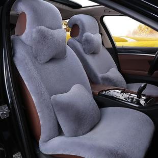 新款 冬季 彷兔毛汽车坐垫短毛座套羊毛绒单座毛绒汽车座垫套单片
