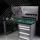 太孚 流水线质检台 带柜子工具板重型检修工作台 防静电钳工桌