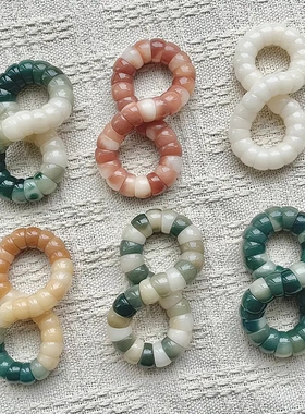 奶油系猪大肠菩提根手串渐变绕指柔手持文玩手链女学生盘玩男佛珠