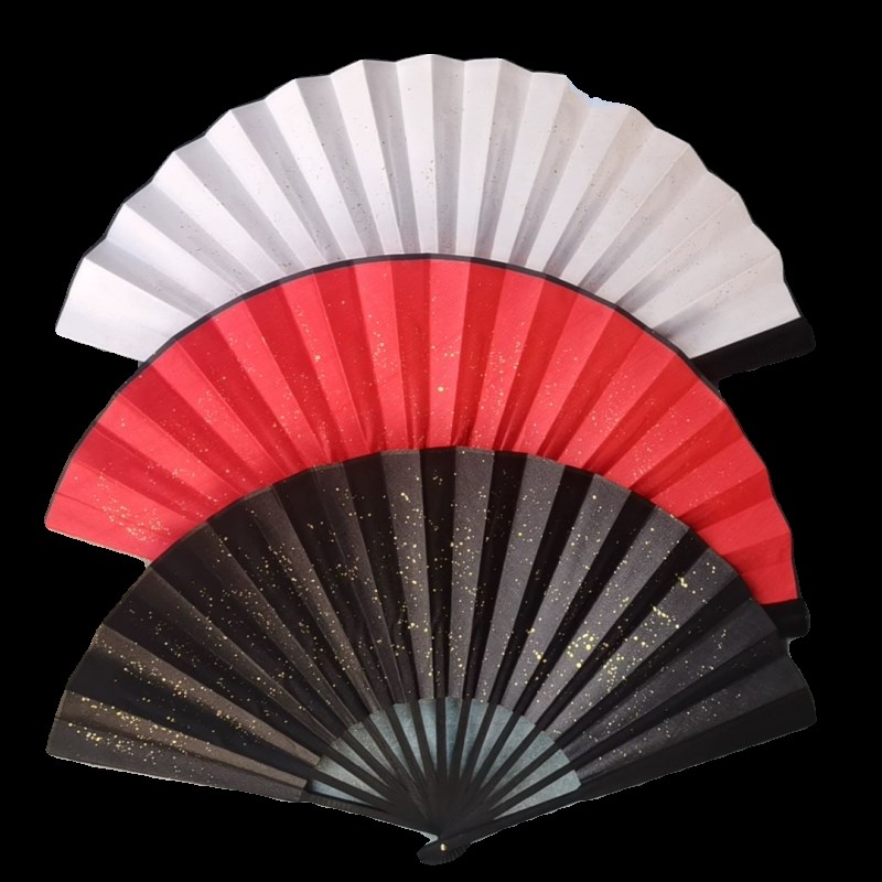 绢布空白洒金扇子宣纸折扇绫绢空白扇面书法K书画折扇创作扇8-10