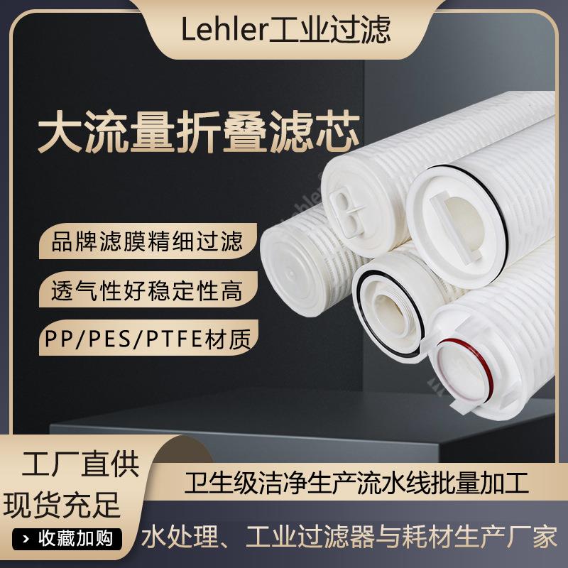 葡萄糖酸钠大流量滤芯生物科技发酵液滤芯高精度大流量折叠滤芯厂