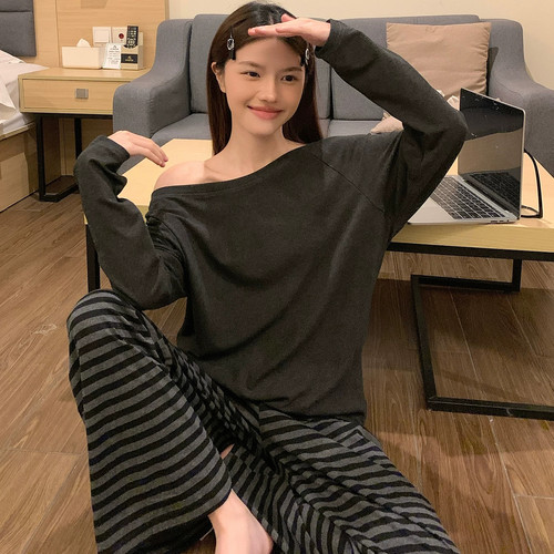 维多利亚春秋女可外穿家居服套装