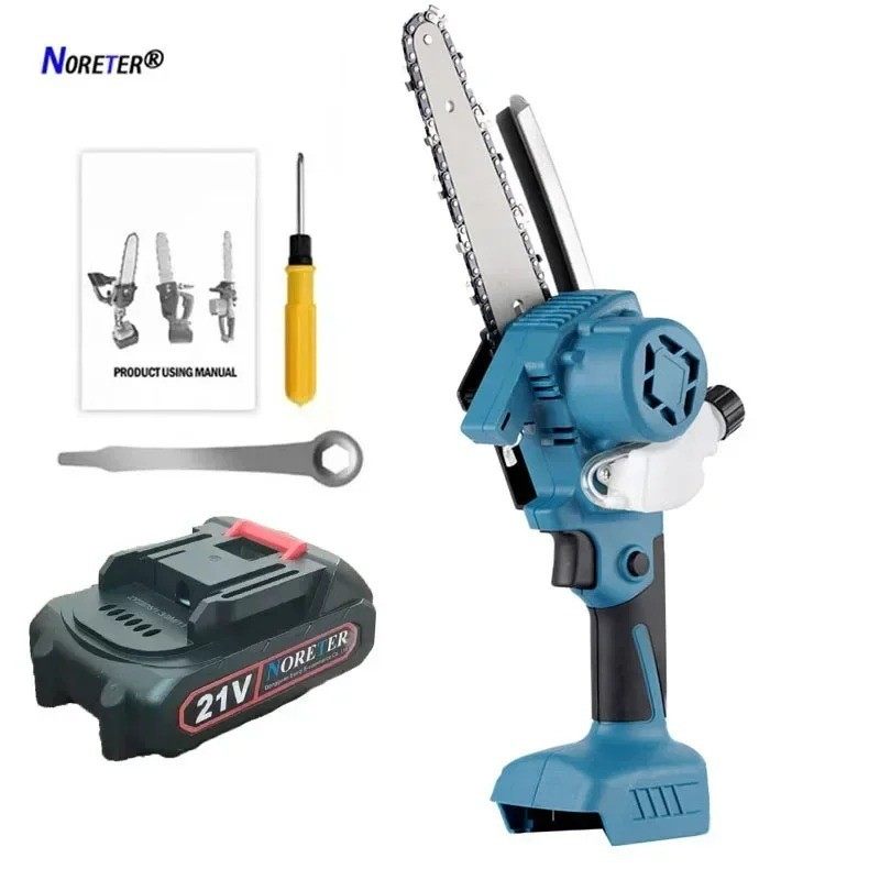 适用于牧田 18V 电池的 6 英寸无刷电动链锯木工花园切割电动工具,五金/工具,电链锯,淘宝优惠券,粉丝福利购,淘宝优惠卷