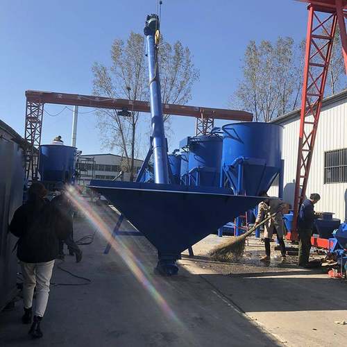 加大料斗粉煤灰装车绞龙 325mm管径螺旋输送机出灰装车设备