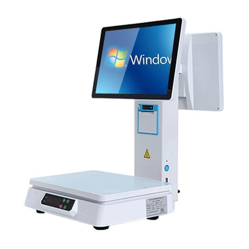 新款ai自动识别智能称重收银一体机生鲜水果蔬菜超市麻辣烫电子秤
