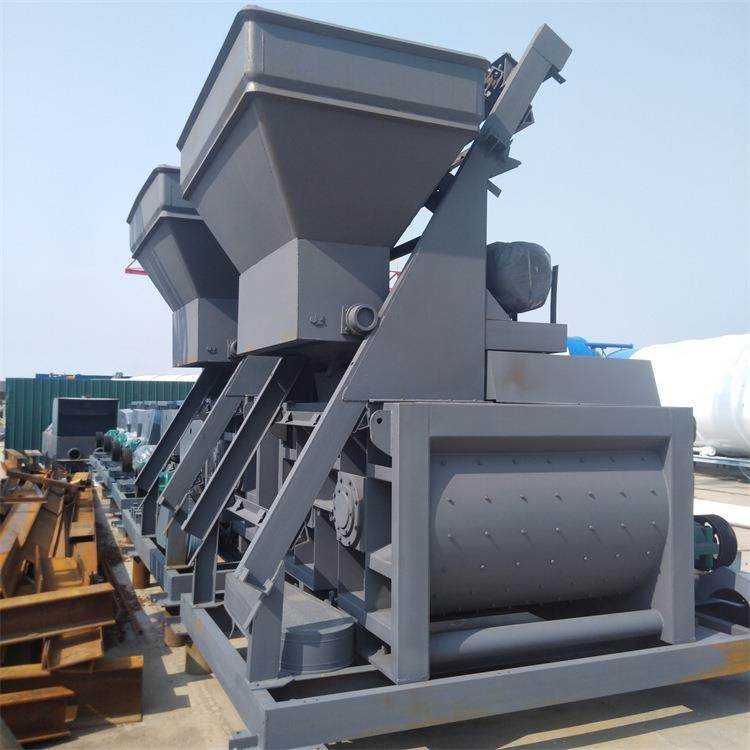 JS1000型卧式双轴混凝土搅拌机 JS750可移动小型搅拌站搅拌机