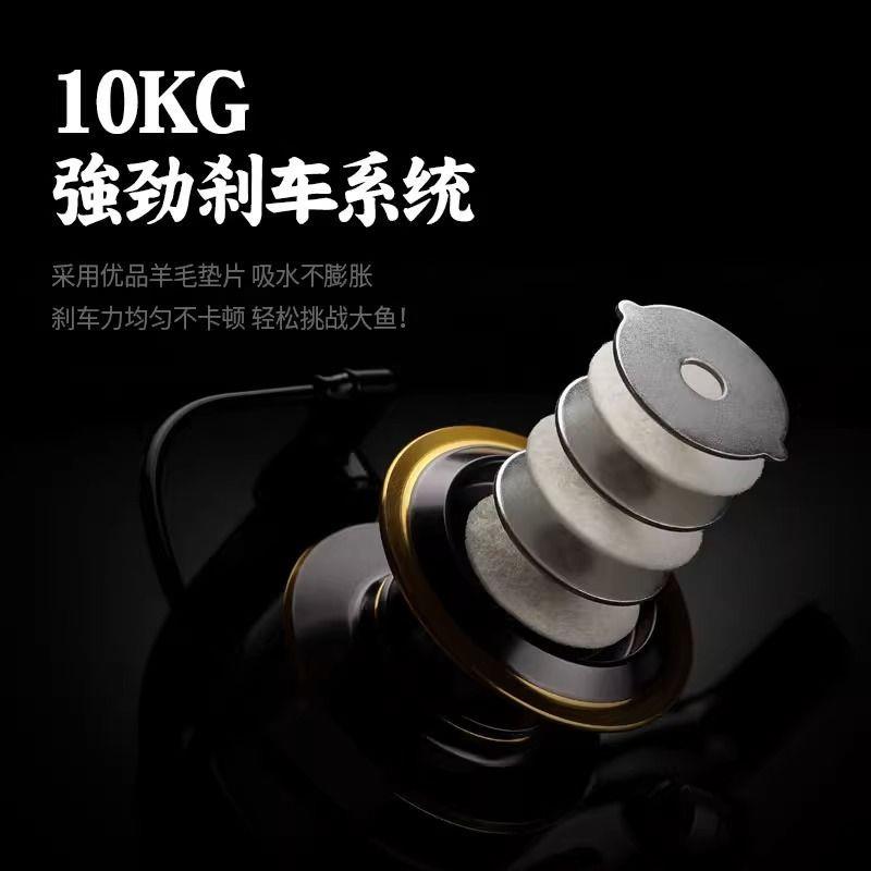 渔轮全金属纺车轮海竿抛竿微物金属轮海杆手竿鱼线轮正品路亚鱼轮