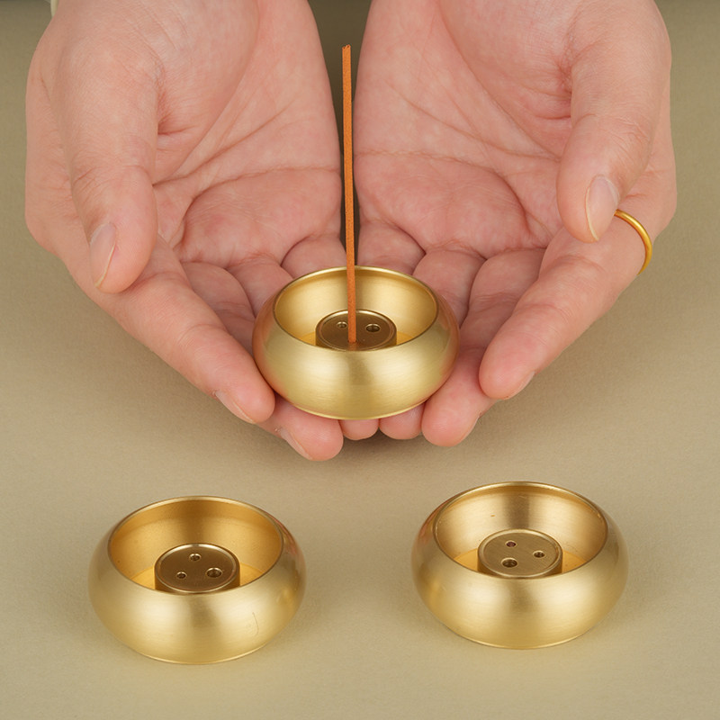 线香香插香座香盘香托塔香底座多孔创意插香器不落灰黄铜香炉,家居饰品,香托/香盘/香座/香插,淘宝优惠券,粉丝福利购,淘宝优惠卷
