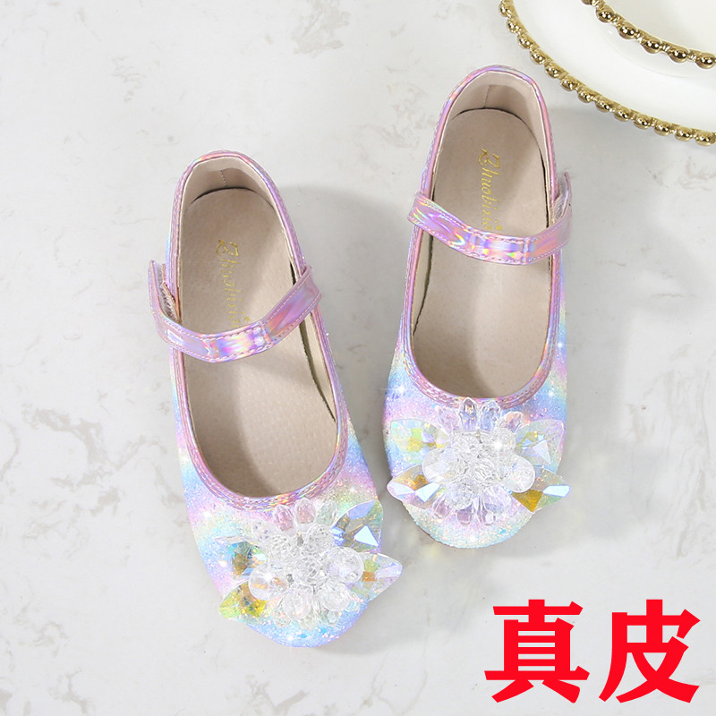 2022春秋女童皮鞋软底圆头儿童公主鞋真皮豆豆鞋小女孩水晶鞋单鞋,童鞋/婴儿鞋/亲子鞋,皮鞋,淘宝优惠券,粉丝福利购,淘宝优惠卷