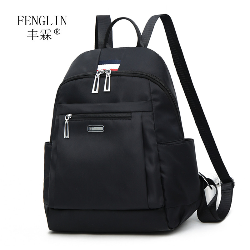 牛津布双肩包女士2021新款韩版百搭时尚防水休闲大容量帆布小背包,箱包皮具/热销女包/男包,双肩背包,淘宝优惠券,粉丝福利购,淘宝优惠卷