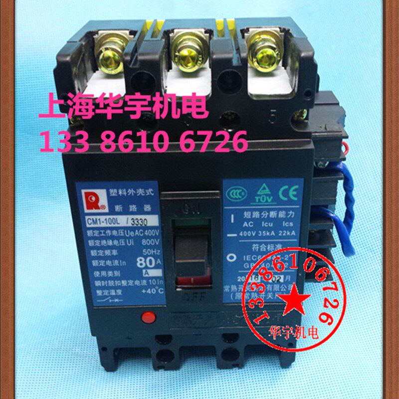 CM1-100Lg/3330 塑料外壳式断路器100A 80A 63A 50A 40A 32A